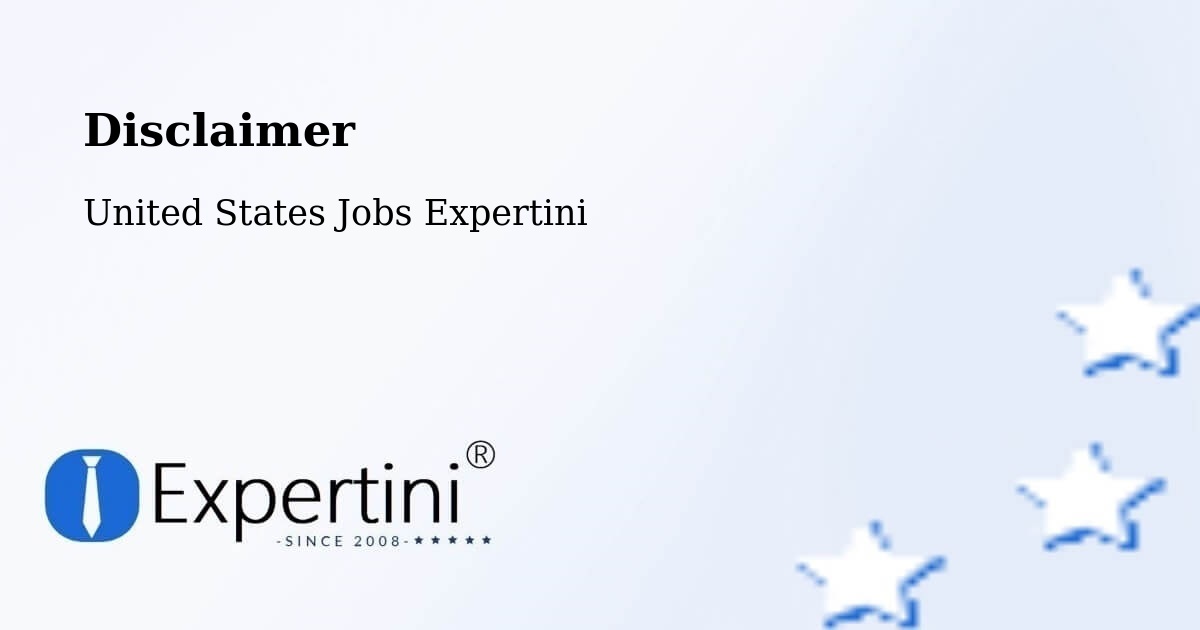 Disclaimer – Estero - United States Jobs Expertini